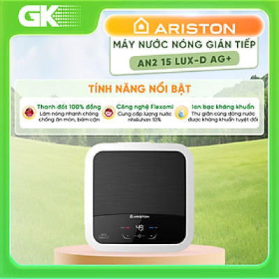 Máy nước nóng gián tiếp 15 lít Ariston AN2 15 LUX-D AG+ HÀNG CHÍNH HÃNG (CHỈ GIAO HCM)