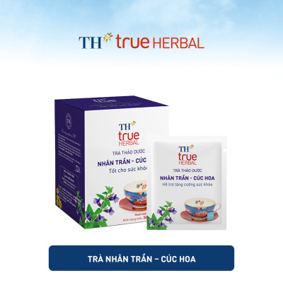 Bộ 2 hộp trà thảo dược TH true HERBAL Giảo cổ lam – Linh chi & Trà Nhân trần – Cúc hoa (40 gói)