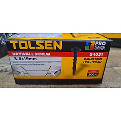 HỘP CÂY VÍT TƯỜNG SIZE TỪ 3.5X19MM, 3.5X45MM, 3.5X50MM , 4.2X70MM, 4.2X80MM TOLSEN - HÀNG CHÍNH HÃNG