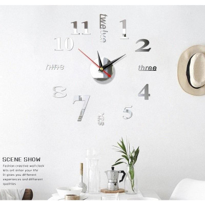 Đồng Hồ Dán Treo Tường Cao Cấp Decor Phòng Trang Trí Nhà