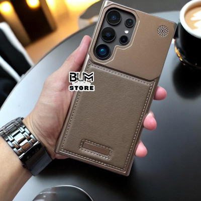 Ốp Lưng Da Cho Samsung Galaxy S25 Ultra / S24 Ultra / S23 Ultra Nhựa Cứng Hở Cạnh - BUM STORE GALAXY CASE