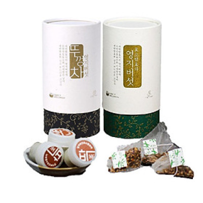 COMBO 2 HỘP TRÀ Ủ MEN ENZYME LINH CHI (DẠNG NẮP CHAI - 10 NẮP VÀ DẠNG TÚI LỌC - 20 TÚI)