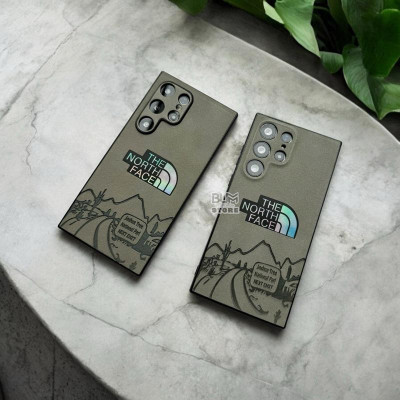 Ốp Lưng Cho Samsung S24 Ultra / S23 Ultra / S22 Ultra TPU Lưng Da Lộn In Lazer NORTH