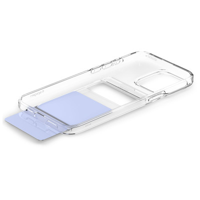 Ốp Lưng Có Khe Đựng Thẻ Dành Cho iPhone 15 Pro Max / iPhone 15 Pro / iPhone 15 Plus / iPhone 15 SPIGEN CRYSTAL SLOT DUAL_ Hàng Chính Hãng
