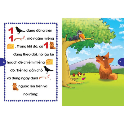 Sách - Bộ Sách Phát Triển Tư Duy Và Ngôn Ngữ Cho Bé - Truyện Đọc Bằng Hình Ảnh - Truyện Ngụ Ngôn Thế giới đặc sắc tập 2