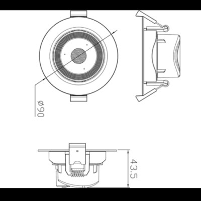Đèn Led Downlight điều chỉnh góc 7W Panasonic