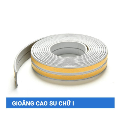 Cuộn 6 mét Roong, Gioăng cao su chữ I chống ồn, Ron ngăn Bụi cửa Sổ cửa đi cửa nhà