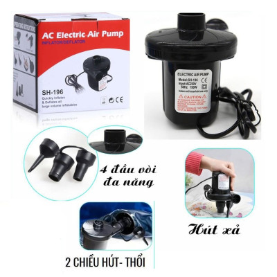 Máy bơm hơi bằng điện bơm bóng, bơm bể bơi công suất cao 