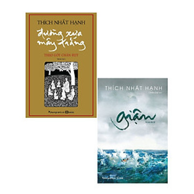 Combo Đường Xưa Mây Trắng - Theo Gót Chân Bụt + Giận - Thích Nhất Hạnh (2 Cuốn Bìa Mềm) _PNA