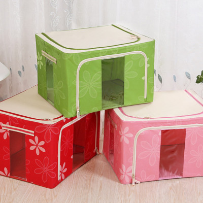 Túi Đựng Chăn Màn (Được Chọn Màu) - Hộp Đựng Quần Áo Khung Sắt Gấp Gọn - Tủ Vải Chăn Màn Tiện Lợi