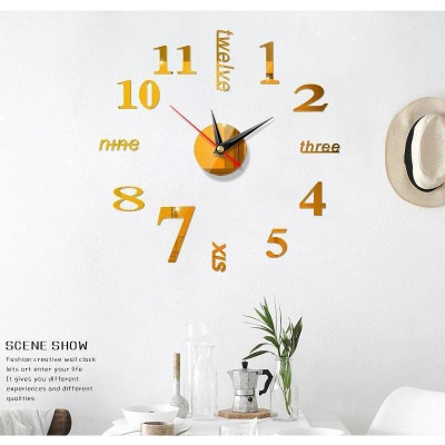Đồng Hồ Dán Treo Tường Cao Cấp Decor Phòng Trang Trí Nhà