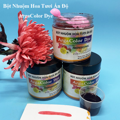Thuốc Bột Nhuộm Hoa Tươi  màu thực phẩm Ấn Độ (Combo 3 hộp tùy màu) giúp đổi màu hoa cắt cành (1 hủ pha 12L nước màu)