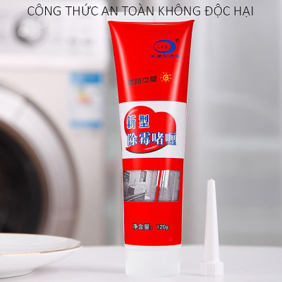 Gel tẩy mốc đa năng LKB 120ml - Tẩy nấm mốc silicon, gioăng cao su máy giặt, mốc chân tường - Loại Cực Mạnh - Hàng Chính Hãng