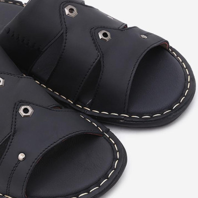 Dép nam Huy Hoàng màu 3 quai màu đen HT7778