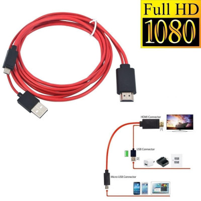 Cáp Truyền Hình Ảnh Từ Điện Thoại Lên Tivi HDMI MHL Dành Cho Android Cao Cấp