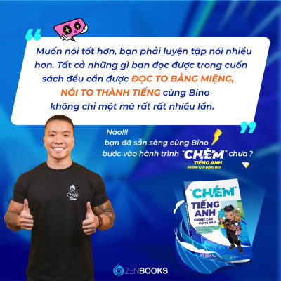 Sách - Chém Tiếng Anh Không Cần Động Não - Bino