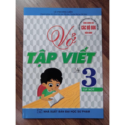 Sách - Combo Vở Tập Viết Lớp 3 - Tập 1 + 2 (Dùng Chung Cho Các Bộ SGK Hiện Hành)