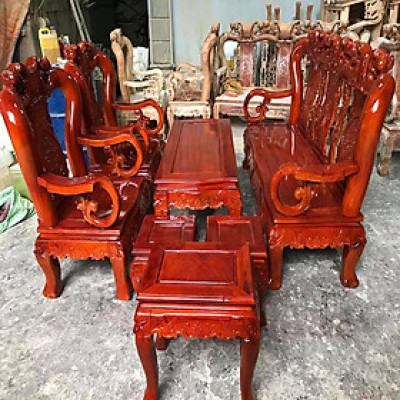 Bộ bàn ghế Minh Quốc Đào gỗ Xà Cừ