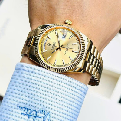 Đồng Hồ Nam Cadisen C8215M2 Chính Hãng Full Box Chống Nước Kính Chống Xước Dây Thép BH 2 Năm Máy Cơ