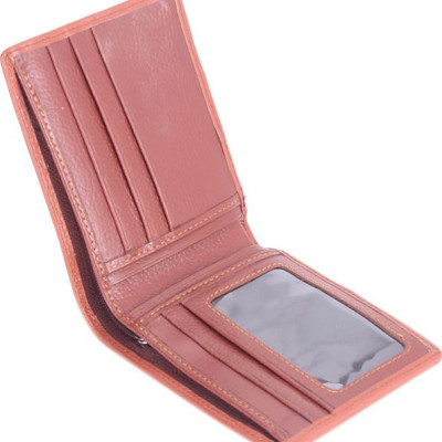 Ví Nam Da Cá Sấu Gai Đuôi Huy Hoàng HT2298 (12.5 x 10 cm) - Vàng Nghệ