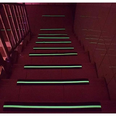 Băng dính nhám dạ quang chống trượt ngã - Băng keo dán cầu thang hống trơn trượt dán bậc cửa ra vào, bảo vệ gia đình.