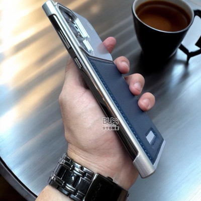 Ốp Lưng Da Cho Samsung Galaxy S25 Ultra / S24 Ultra / S23 Ultra Nhựa Cứng Hở Cạnh - BUM STORE GALAXY CASE