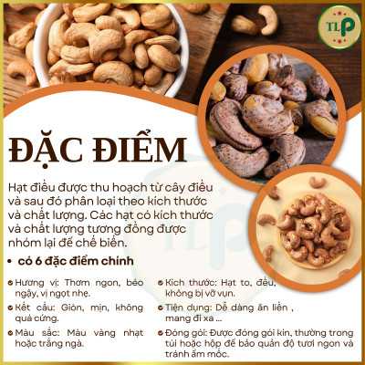 HẠT ĐIỀU RANG MUỐI XẾP HOA TÂN LỘC PHÁT COMBO  1KG - MỖI HỘP 500G