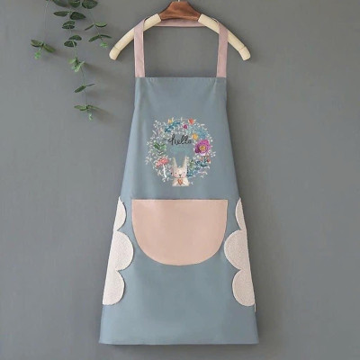 Combo 2 Tạp Dề Hoa Cúc Nấu Ăn Đa Năng Kèm Lau Tay, Chống Thấm - Tạp Dề Chống Thấm Nước (47x 70x 72 cm) Chống Nước Đồng