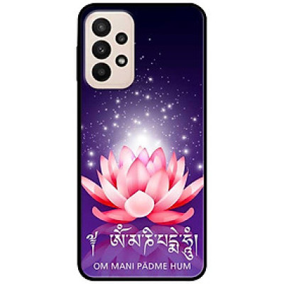 Ốp lưng cho Samsung M33 - Samsung A16 - A06 - Samsung A23 - A32 4G - A52 - Om Mani Tím Hồng - Hàng Chính Hãng