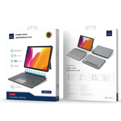 Bao da bàn phím WIWU Combo Touch Keyboard cho iPad A16 Gen 11 2025 , Gen 7/8/9 10.2inch , Gen 10 - Hàng chính hãng