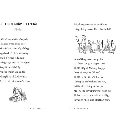 Sách - Tác Phẩm Chọn Lọc - Văn Học Đức - Mập Và Mực - Chuyện Hai Thằng Oái Oăm Cùng Bảy Trò Chơi Khăm