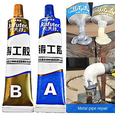 Bộ 2 Lọ Keo AB 100g Dán Sắt Kim Loại Đa Năng Siêu Dính, Chịu Lực Cao – Bịt Lỗ Thủng Chịu Nhiệt