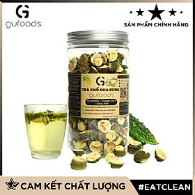 Trà khổ qua rừng (mướp đắng rừng) GUfoods (Vị nguyên chất / Vị Gạo lứt thảo mộc) - Mát gan, Giải nhiệt, Thanh lọc cơ thể, Thư giãn tinh thần, Cải thiện giấc ngủ