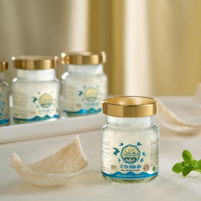 [CHÍNH HÃNG] Yến Sào Hoàng Kim - Hộp Quà Vạn Thịnh Kim (50g Yến Thượng Hạng & 4 Hũ Yến Mix 2 Vị) - Quà Tết Doanh Nghiệp, Đối Tác Cao Cấp