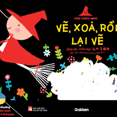 Combo bộ sản phẩm Vẽ, xóa, rồi lại vẽ - Phù thủy nhỏ (tặng hộp chì màu sáp) 