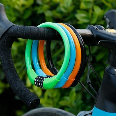 Bộ 2 Tay Nắm Sừng Trâu Xe Đạp Thể Thao Cao Cấp tặng Khóa xe đạp chống trộm 4 số đổi mã