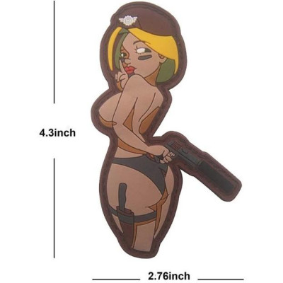 Patch_miếng dán PVC nữ chiến binh bikini