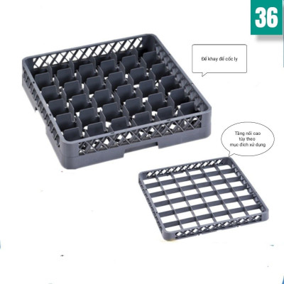 KỆ KHAY KÉT BẢO QUẢN ÚP LY CỐC CHÉN CÓ KHAY CHỒNG TẦNG CHỐNG VA ĐẬP LÀM VỠ LY CỐC CHÉN DỄ SỬ DỤNG GỌN GÀNG 49 NGĂN VÀ 36 NGĂN CÓ KHAY NỐI CHỒNG TẦNG CAO TÙY Ý