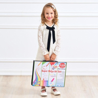 Hộp Bút Chì Màu 168 Món Kid