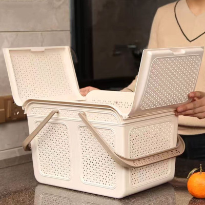 GIỎ ĐỰNG ĐỒ 2 QUAI XÁCH LÀN ĐỰNG ĐỒ CÓ NẮP ĐẬY THÔNG MINH ĐA NĂNG DÀNH CHO MẸ ĐI SINH MÀU SĂC PHONG CÁCH BẮC ÂU