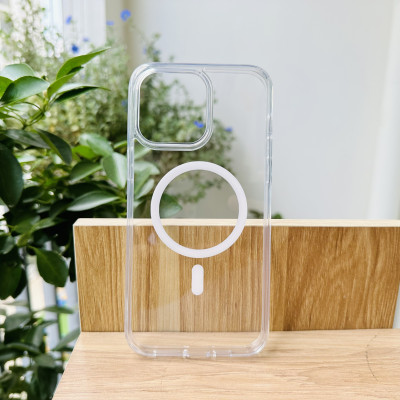 Ốp lưng dành cho iPhone 14 Pro Max WiWu nam châm trong suốt- Hàng chính hãng
