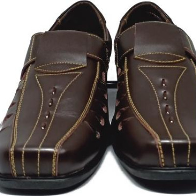 Giày rọ nam Huy Hoàng da bò màu nâu HT7787