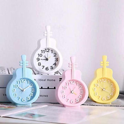 Đồng Hồ Để Bàn Hình Cây Đàn Nhiều Màu