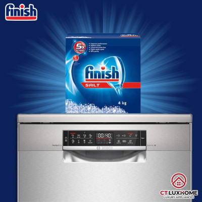 Muối rửa chén bát Finish 4kg kèm túi zip 