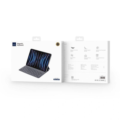 Bao da nam châm kèm bàn phím Wiwu Ultra Slim Magnetic Keyboard F17 cho iPad A16 Gen 11 , Air11inch M3 , Air 13inch M3, Gen 10 , Air 4 /5/ Air 6 11inch , iPad 12.9 M1/M2 , iPad Pro 11inch M1/M2 - Hàng chính hãng