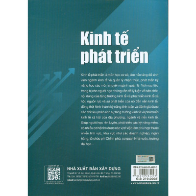 Sách - Kinh Tế Phát Triển - NXB Xây Dựng