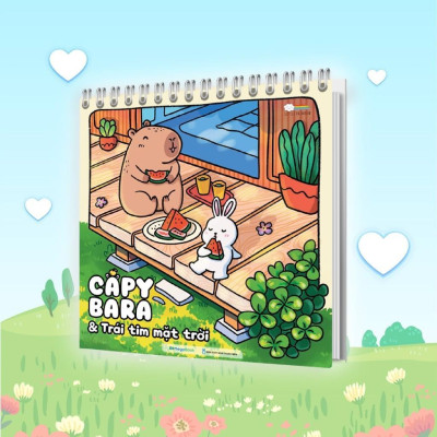 Sách Tô Màu - Capybara - Ngôi Nhà Hạnh Phúc Và Trái Tim Mặt Trời - Combo 2 Cuốn - Megabook