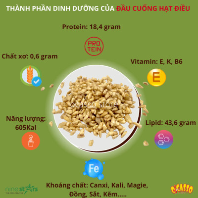 Đầu cuống hạt điều sống O