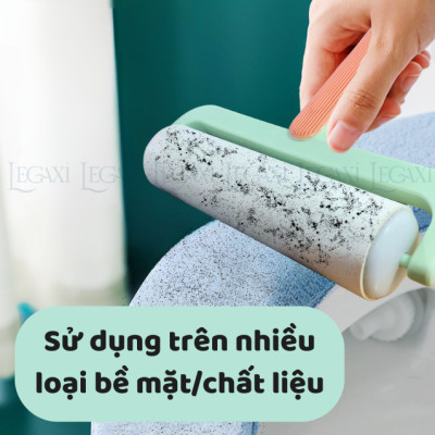 Combo Cây Lăn Bụi Cỡ Lớn 16cm, Kèm 5 Lõi Keo Siêu Dính, Tay Cầm Chắc Chắn, Cây Lăn Lông Mèo, Lông Vật Nuôi, Lăn Bụi Quần Áo, Ga Giường
