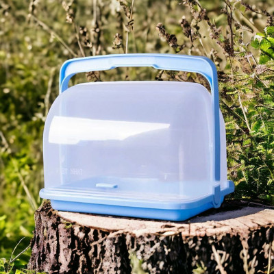 Giỏ Khay đựng đồ có nắp - Khay úp ly có nắp đậy quai xách gọn gàng tiện lợi